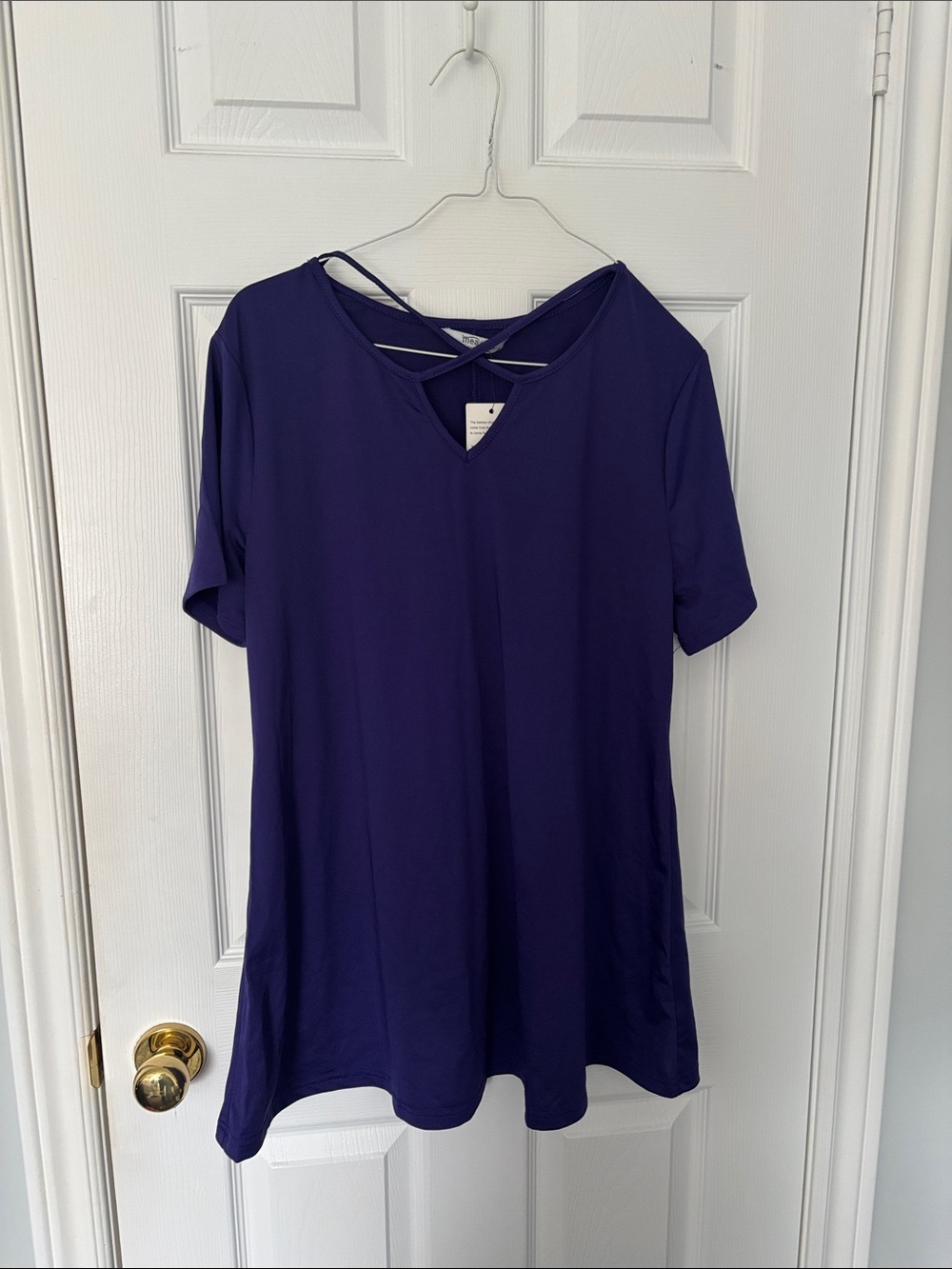 Active Tee with Crisscross Detail-1X